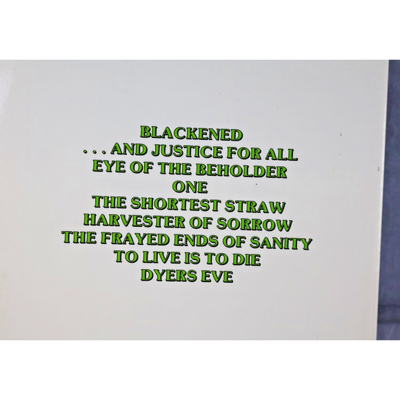 Vintage 1989 Metallica And Justice For All Guitar Tab Songbook Full Album - Picture 4 of 5